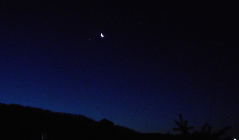 Venus, Moon, Jupiter