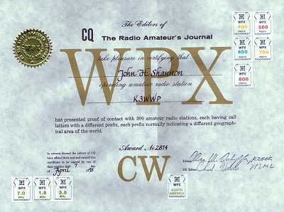 WPX Certificate